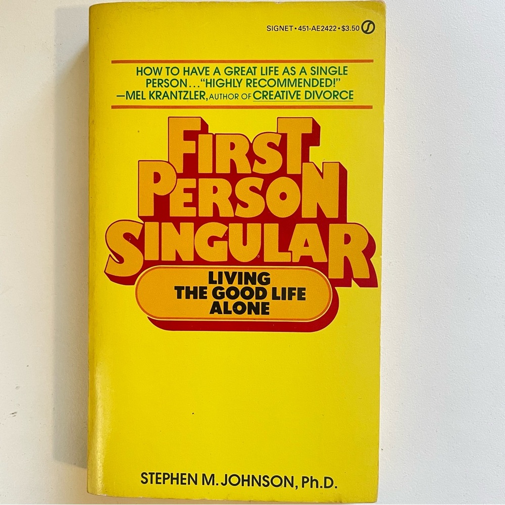 First Person Singular Book